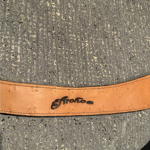 Arojo adjustable leather belt with turquoise style stone - Picture 6 of 6